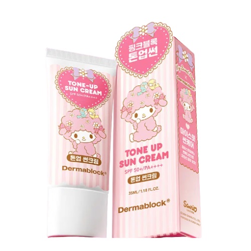 [DAISO] Dermablock Tone Up Sun Cream SPF50+/PA++++35ml (My Sweet Piano)